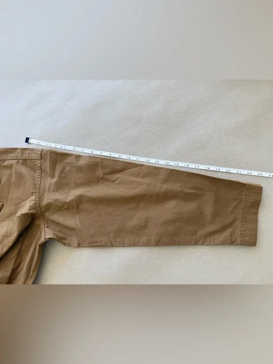 Alex Mill — Utility Cotton Twill Jumpsuit - Hickory — Size L - Picture 13 of 16